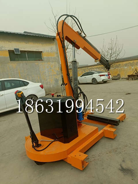 巴林左旗自卸车厢随车吊 自制轮式四不像起重机 四驱平板吊 5吨 贵盛